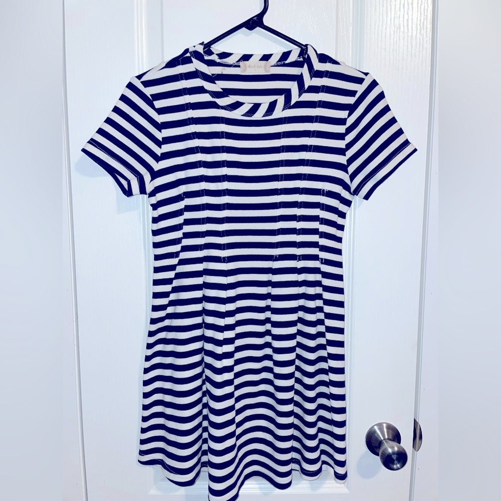 Navy Blue and White mini dress